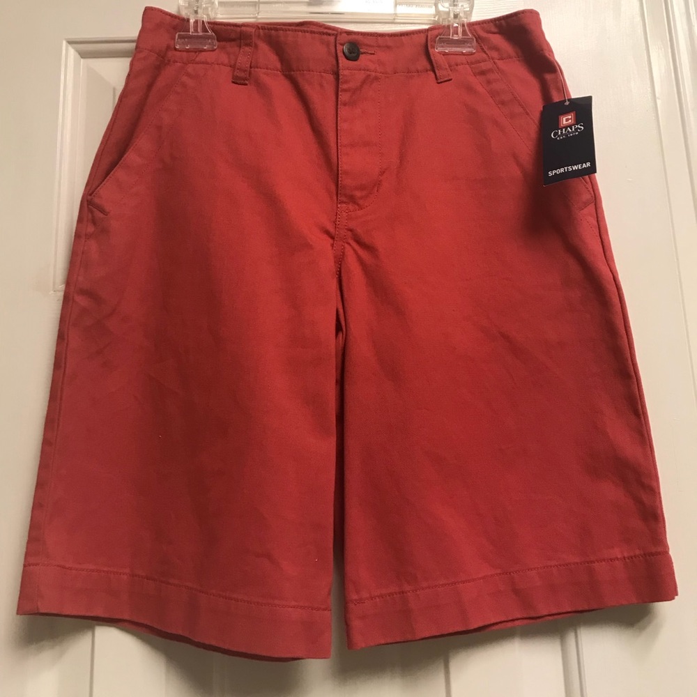 NWT Chaps Boy’s Nantucket Red Shorts Size 14